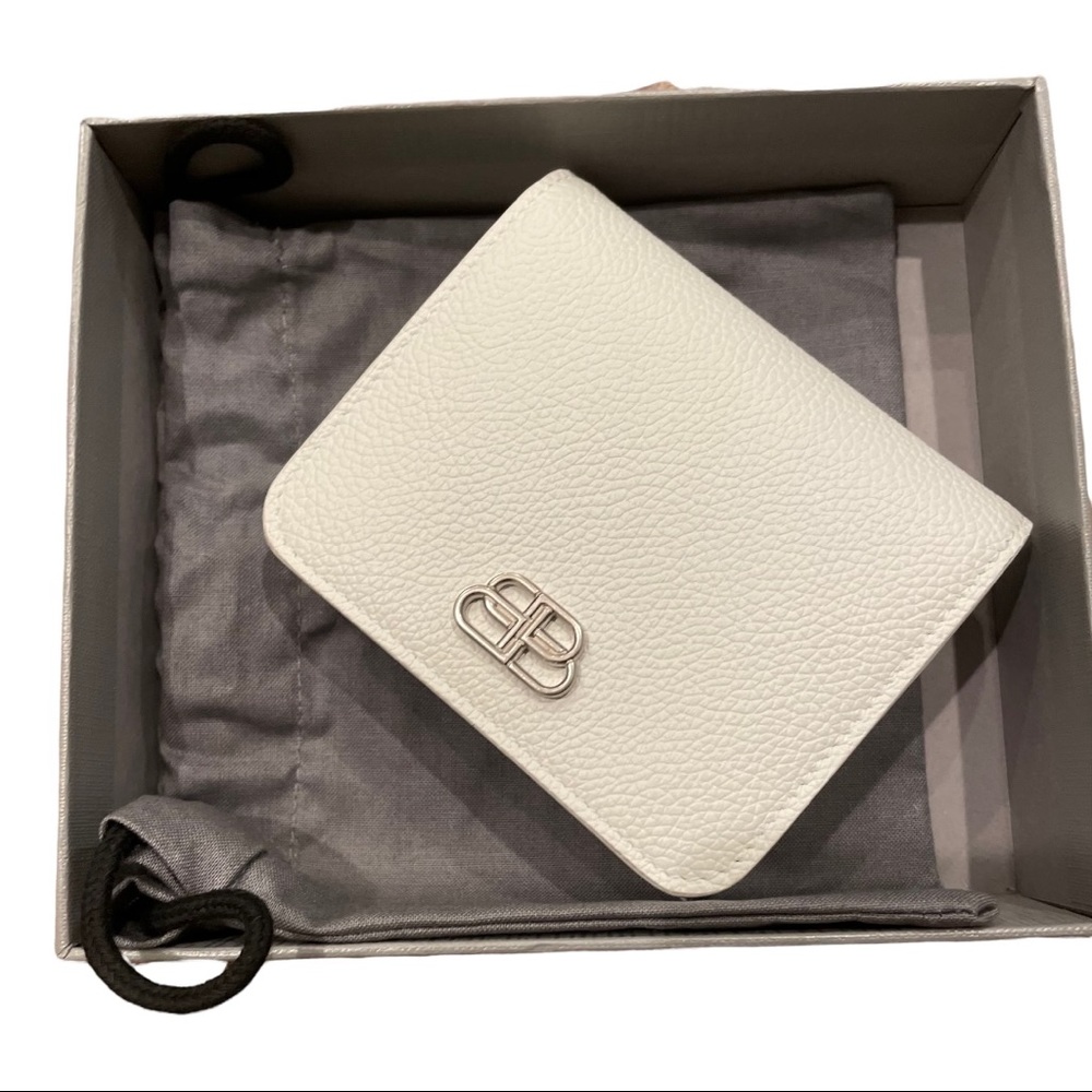 White Balenciaga Wallet